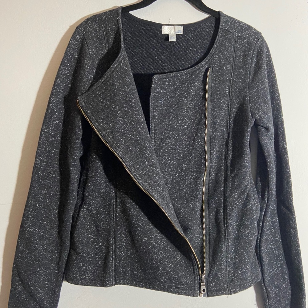 14 and Union Side Zipper Jacket Grey Size Small